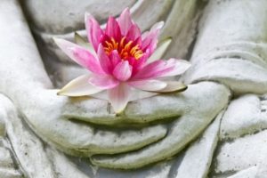 Buddha Dekoideen mit Orchideen