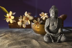 Buddha Dekoideen mit Sand