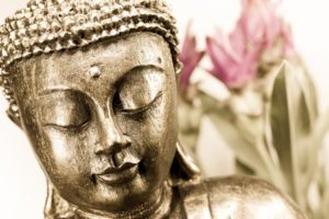 Buddha Kopf in Gold